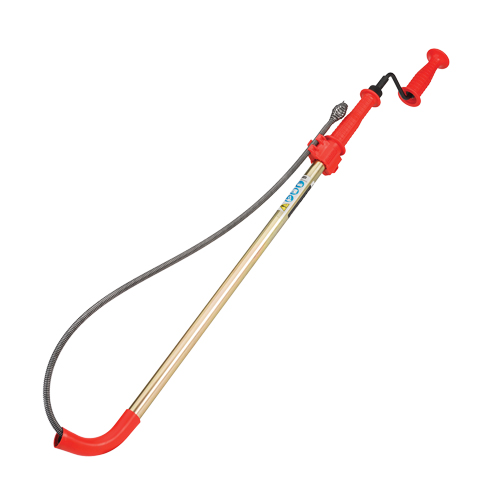 Toilet Auger, Manual, Bulb, 6' Cable Length, 1/2" Cable Diameter OCP Construction Supplies
