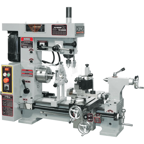 Combo Lathe/Milling Machine, 43" L x 19-1/2" W x 38" H OCP Construction Supplies