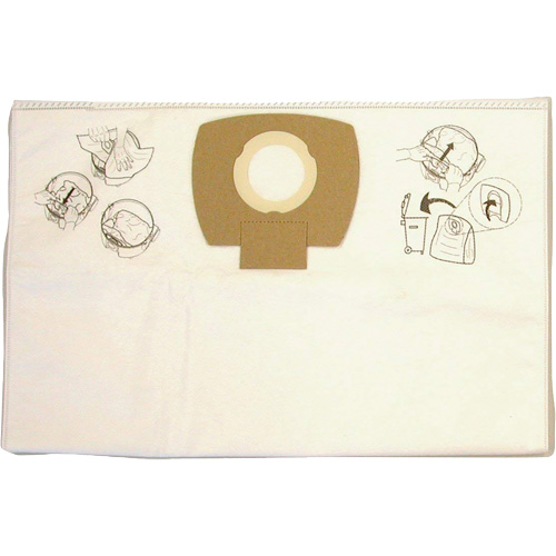 Paper Vacuum Filter Bags, 8 US gal. OCP Construction Supplies