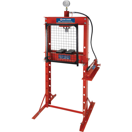 Hydraulic Shop Press with Grid Guard, 20 tons Capacity OCP Construction Supplies