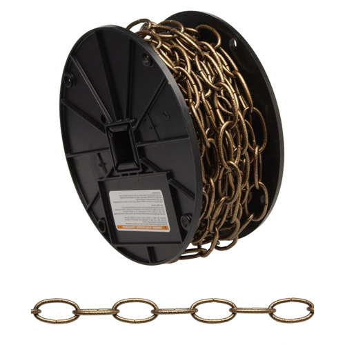 Decorator Chain, Carbon Steel, #10 x 60' (18.3 m) L, 35 lbs. (0.0175 tons) Load Capacity OCP Construction Supplies
