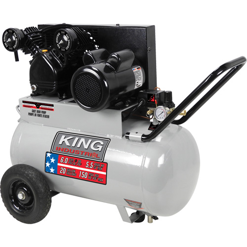 Compresseur &agrave; air, &eacute;lectrique, 20 gal. (24 gal. US), 150 PSI, 120/1/240/1 V OCP Construction Supplies