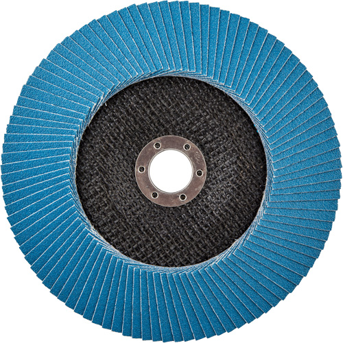 BlueFire R884P Coarse Grit Flap Disc, 7" x 7/8", Type 27, 80 Grit, Zirconia Alumina OCP Construction Supplies