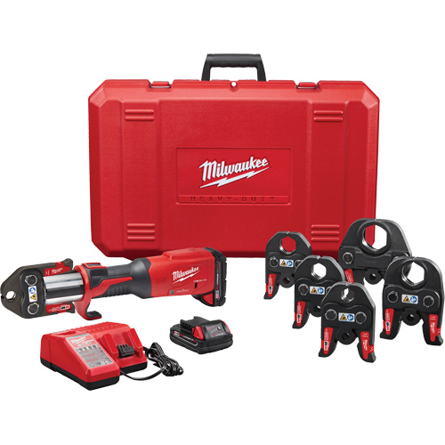 M18 Force Logic Press Tool with One-Key & CTS Jaws Kit, 1/2" - 2", Power Driven OCP Construction Supplies