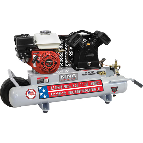 Compresseur d'air sur brouette, Essence, 10 gal. (12 gal. US), 150 PSI OCP Construction Supplies