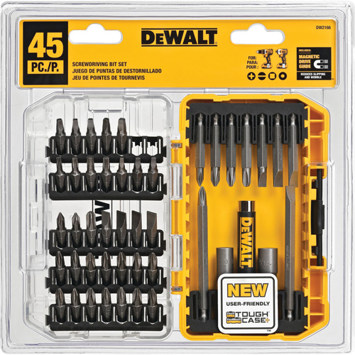 45 Piece Screwdriving Set with ToughCase&reg;+ System OCP Construction Supplies