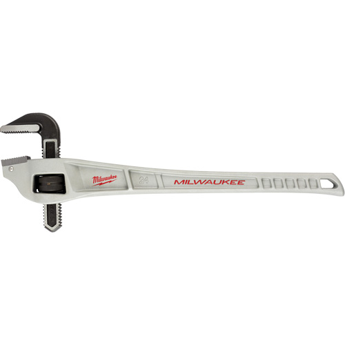 Cl&eacute; &agrave; tuyau coud&eacute;e en aluminium, Cap des m&acirc;choires 3", Longueur 24", Fini Rev&ecirc;tement en poudre, Prise Ergonomique OCP Construction Supplies