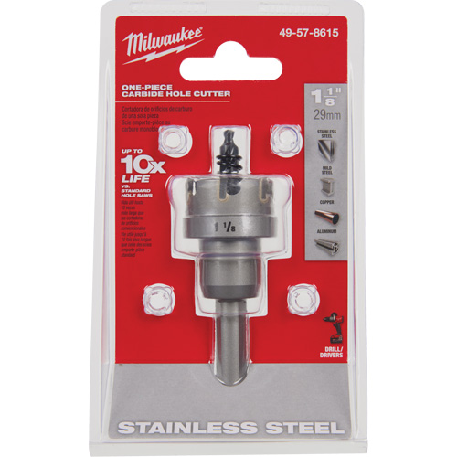 Scies-cloches au carbure monobloc, 1-1/8", Profondeur de la coupe de 3/16" OCP Construction Supplies