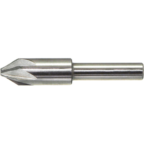 Fraise sans broutage DRILLCO, 1/4", Acier rapide, Angle de 60°, 6 cannelures OCP Construction Supplies