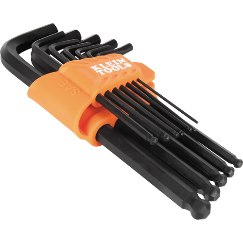 L-Style Ball-End Hex Key Wrench Set, 12 Pcs., Imperial OCP Construction Supplies