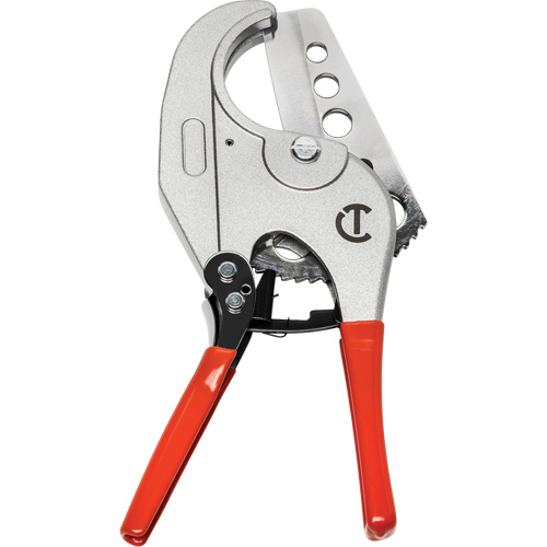 Ratcheting PVC Pipe Cutter with Dipped Grips, 1/4"- 2-3/8" Capacity OCP Construction Supplies