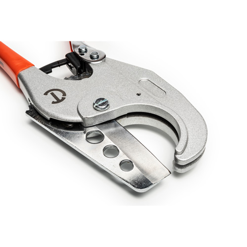 Ratcheting PVC Pipe Cutter with Dipped Grips, 1/4"- 2-3/8" Capacity OCP Construction Supplies