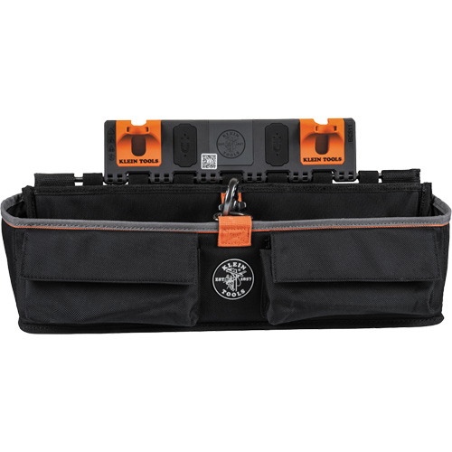 Module pour grande poche avec crochet en S Bucket Work Centre, Nylon, 3 pochettes, Noir/Orange OCP Construction Supplies