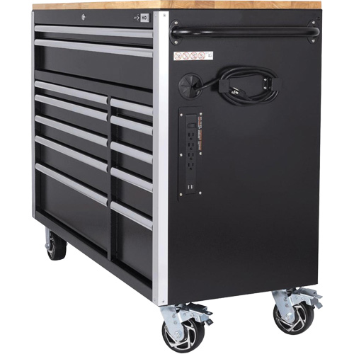 HDRC5212 Armoire mobile de s&eacute;rie HD, 12 tiroirs, 51-1/4" la x 21" p x 40-3/10" h, Noir OCP Construction Supplies