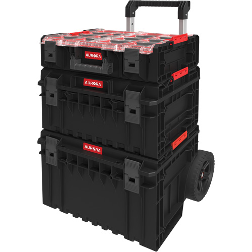 Arx 3-Piece Modular Starter Kit, 23"/25-1/5" x 19"/15-1/5" x 12-3/5"/26"/6-4/5", Black/Red OCP Construction Supplies