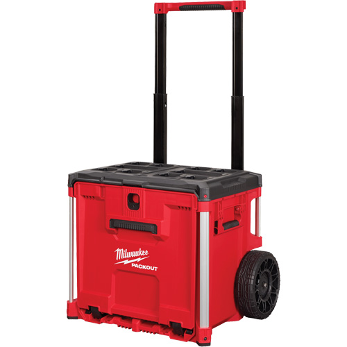 Coffre &agrave; outils roulant avec tiroir PACKOUT, 19" x 24" x 20", Noir/Rouge OCP Construction Supplies