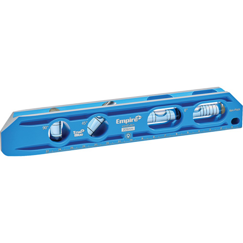 Niveau torpille moul&eacute; sous pression TRUE BLUE, 8" lo, Aluminium, 4 fioles, Magn&eacute;tique OCP Construction Supplies
