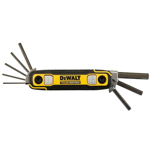 TOUGHSERIES Folding Locking Hex Key, 8 Pcs., Imperial OCP Construction Supplies