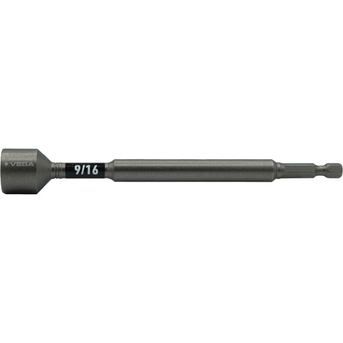 Impactech&reg; Nut Driver, 9/16" Tip, 1/4" Drive, 6" L, Magnetic OCP Construction Supplies