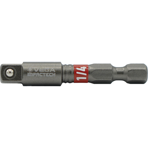 Impactech&reg; Impact Socket Adapter, 1/4" Drive Size, 1/4" Male Size, 2" L OCP Construction Supplies