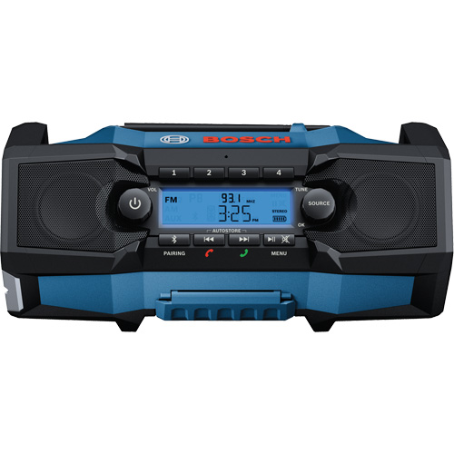 Compact Jobsite Radio with Bluetooth&reg; 5.0, Lithium-Ion, 18 V OCP Construction Supplies