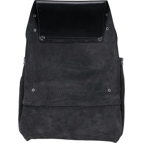 Phantom Collection Heavy-Duty Nail & Tool Bag, Leather, 10 Pockets, Black OCP Construction Supplies