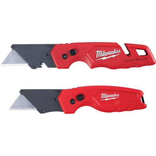 Jeu de couteaux utilitaires pliants FASTBACK 2 mcx, poign&eacute;e en Plastique OCP Construction Supplies