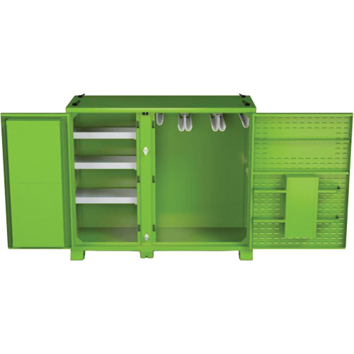 Onsite PPE Storage Cabinet, Steel, High-Visibility Lime Green OCP Construction Supplies