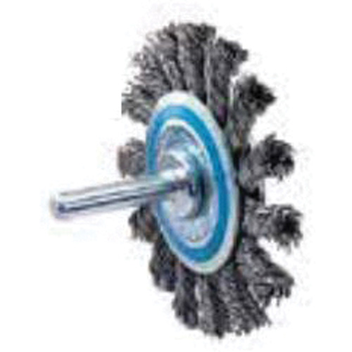 Knot Twisted Mounted Wire Wheel, 2-3/4" Dia., 0.02" Fill OCP Construction Supplies