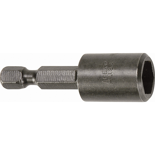 Tourne-&eacute;crou pour vis SAE de feuille m&eacute;tallique, Embout 3/8", Prise 1/4", 1-3/4" lo, Magn&eacute;tique OCP Construction Supplies