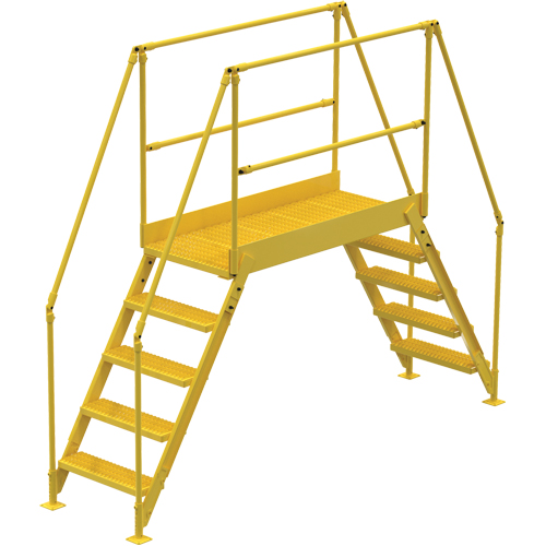 Crossover Ladder, 115-1/2" Overall Span, 50" H x 60" D, 24" Step Width OCP Construction Supplies