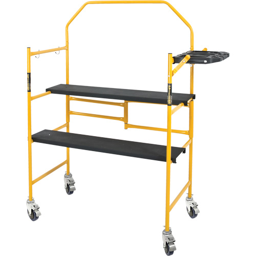 nsemble d'&eacute;chafaudage &agrave; montant de s&eacute;curit&eacute; & tablette pour outils de 4' Jobsite Series, Cadre Acier, 49-1/2" p x 57-3/4" h OCP Construction Supplies