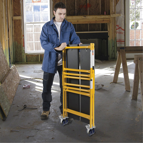 Jobsite Series 4' Basic Mini Scaffold Kit, Steel Frame, 41" D x 45-3/4" H OCP Construction Supplies