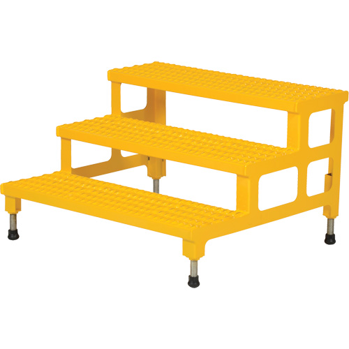 Adjustable Step-Mate Stand, 3 Step(s), 36-3/16" W x 33-7/8" L x 22-1/4" H, 500 lbs. Capacity OCP Construction Supplies