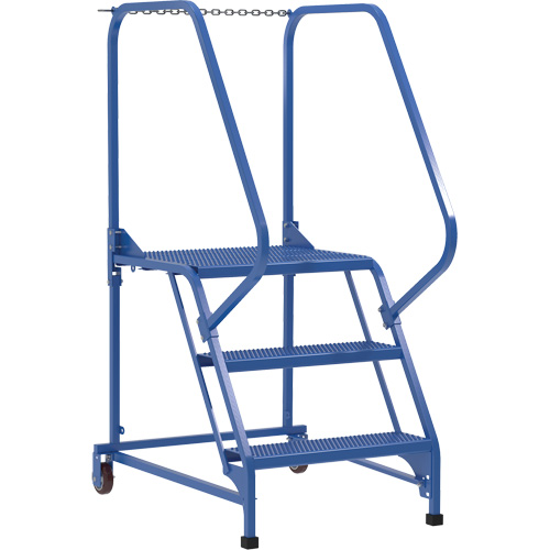 Maintenance Ladder, 3 Steps, 23-9/16" Step Width, 30" Platform Height, Steel OCP Construction Supplies