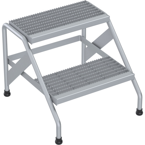 Escabeau en aluminium, 2 marche(s), 22-13/16" la x 24-9/16" lo x 20" h, Capacit&eacute; 500 lb OCP Construction Supplies