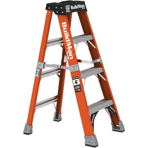 Step Ladder, 4', Fibreglass, 375 lbs. Capacity, Type 1AA OCP Construction Supplies