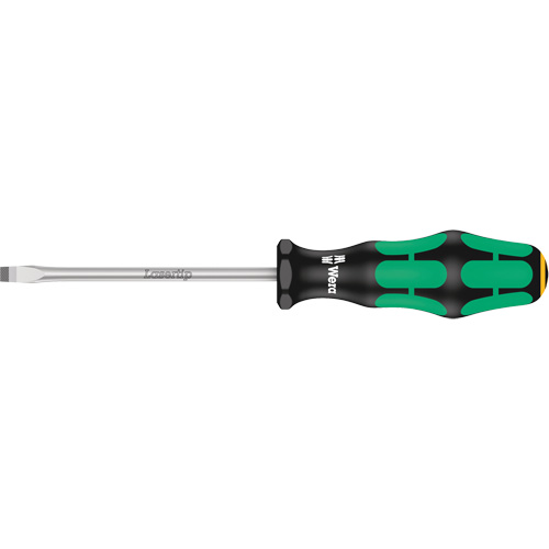 Tapered Slotted Screwdriver, 1/2", 10/1/2" L, Plastic Handle OCP Construction Supplies