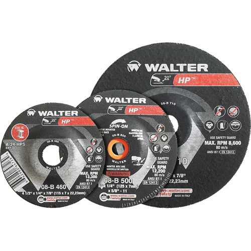 HP Combo Depressed Center Combination Wheel, 3" x 1/8", 3/8" Arbor, Type 27 OCP Construction Supplies