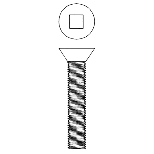 Flat Head Machine Screws, #10-24 x 1-1/2" L, Zinc Plated OCP Construction Supplies