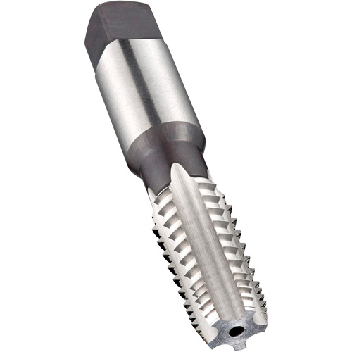 Taraud machine &agrave; denture altern&eacute;e pour tuyau, 3/4"-14, 5 cannelures, 105 mm lo, Conique, Acier rapide OCP Construction Supplies