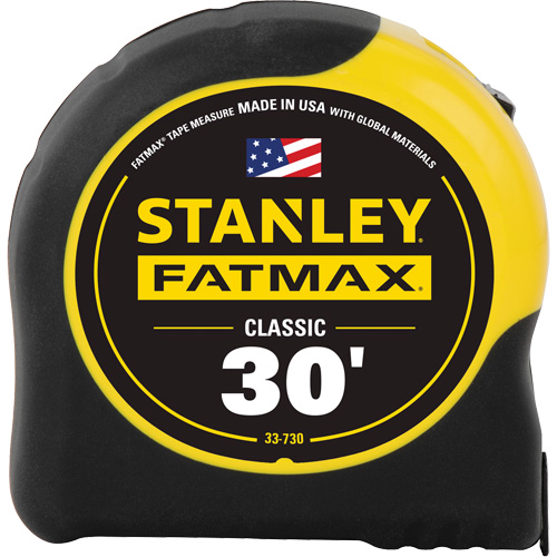 Ruban &agrave; mesurer classique FatMax, 1-1/4" x 30', Marques de goujon Imp&eacute;rial OCP Construction Supplies