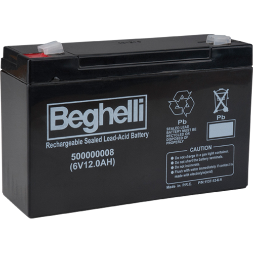 Sealed Lead Acid Batteries, 6 V, 12 Ah OCP Construction Supplies