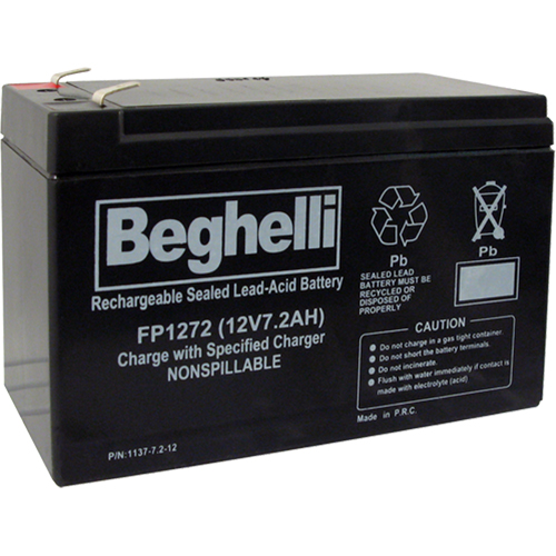 Sealed Lead Acid Batteries, 12 V, 7.2 Ah OCP Construction Supplies