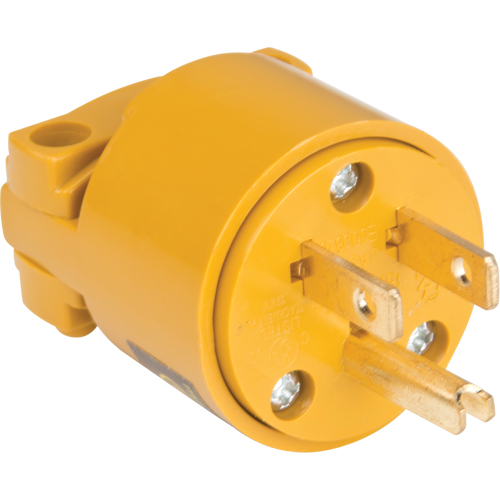 PVC Grounding Plug, Plastic, 15 A, 125 V OCP Construction Supplies