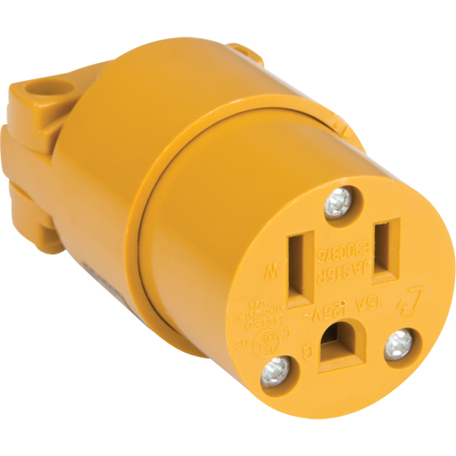 PVC Grounding Connector, 5-15R, Plastic OCP Construction Supplies