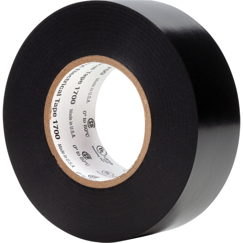 Temflex Vinyl Electrical Tape 1700, 25.4 mm (1") x 20.1 m (66'), Black, 7 mils OCP Construction Supplies
