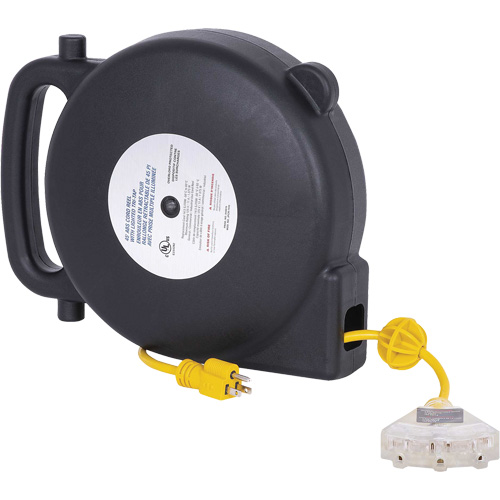 JPCR-1450 D&eacute;vidoir de rallonge en ABS, Int&eacute;rieur/ext&eacute;rieur, SJTW, AWG 14, 13 A, 45' OCP Construction Supplies