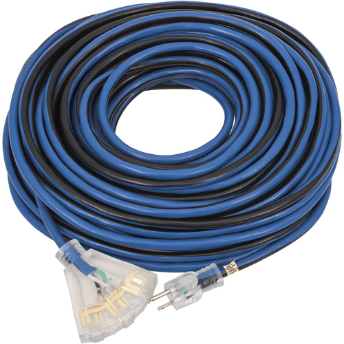 JLEC-12100 Contractor Grade Extension Cord, Indoor/Outdoor, SJTOW, 12 AWG, 15 A, 100' OCP Construction Supplies