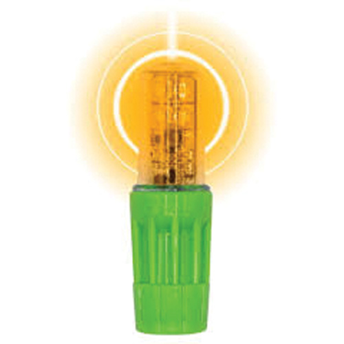Lampe &agrave; DEL tr&egrave;s lumineuse Rocket II pour les fouets d'avertissement style &agrave; douille 1156, Clignotement, Ambr&eacute;e OCP Construction Supplies